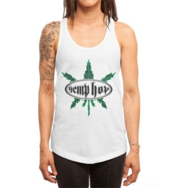 Hemp Hop White Tank Top