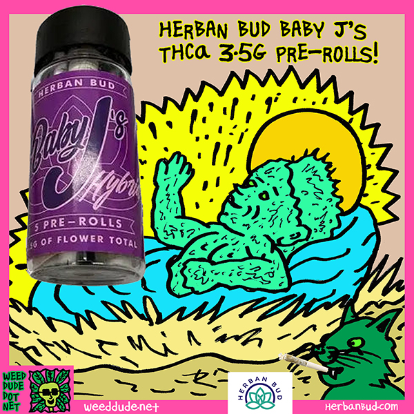 Weed Dude Herban Bud Baby J's Pre-Rolls