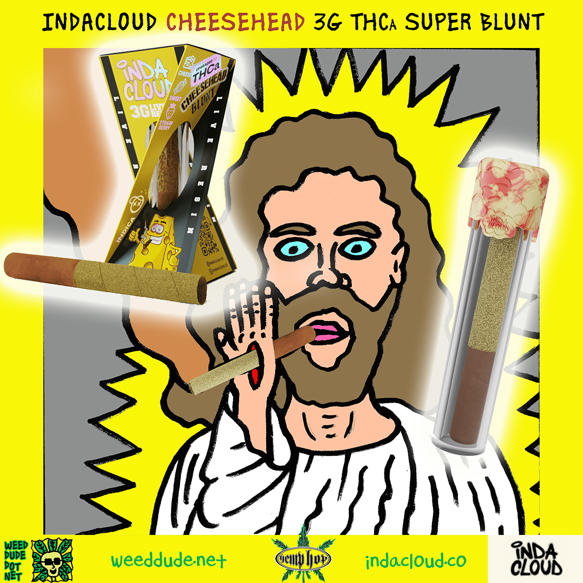 Weed Dude IndaCloud CHEESEHEAD Super Blunts!